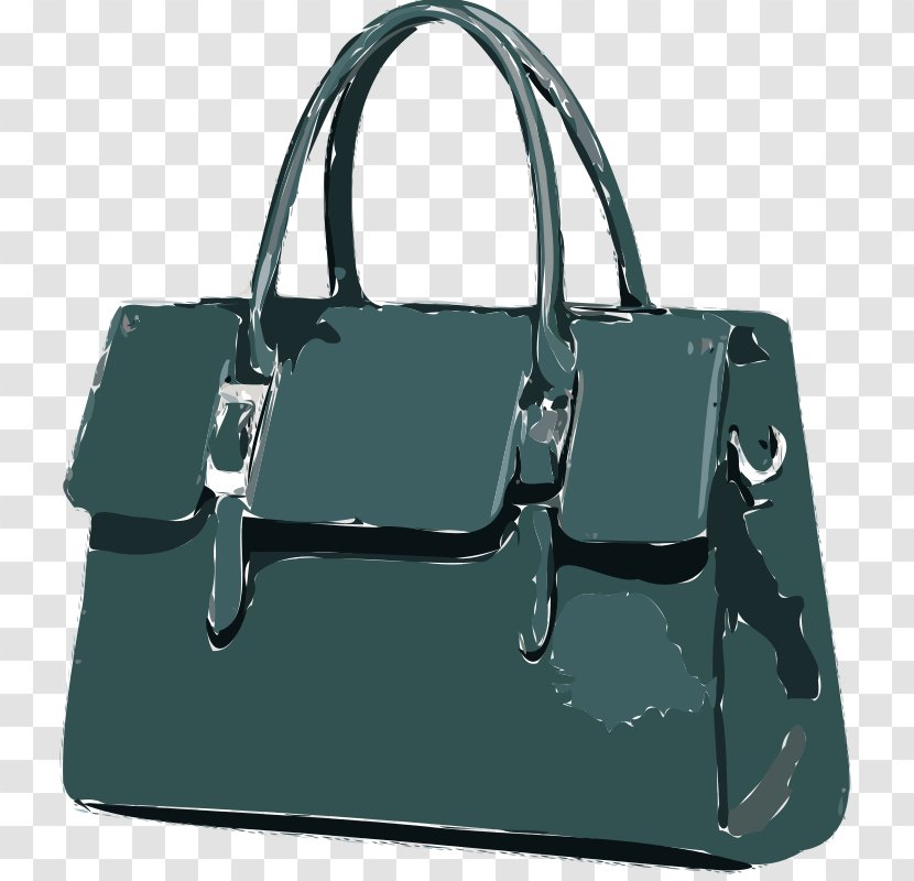 Bag Clip Art - Black - Green Transparent PNG