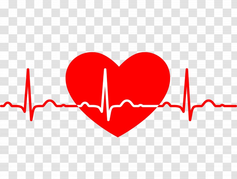 Electrocardiography Heart Rate Medicine Clip Art - Watercolor - Vector ECG Transparent PNG