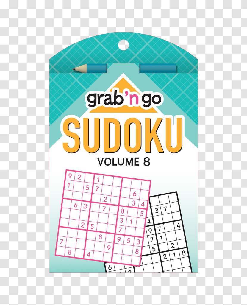 Grab 'n Go Puzzles Sudoku: Cardinal-sapphire Edition Apple-vermillion Paperback Brand - Bill Mersereau - Text Transparent PNG