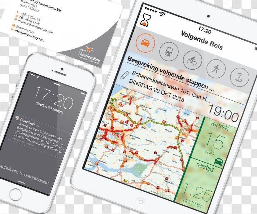 Innovactory Smartphone TimesUpp Rotterdam Feature Phone - Mobile Transparent PNG