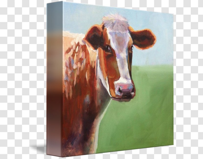 Dairy Cattle Calf Painting - Cow Watercolor Transparent PNG