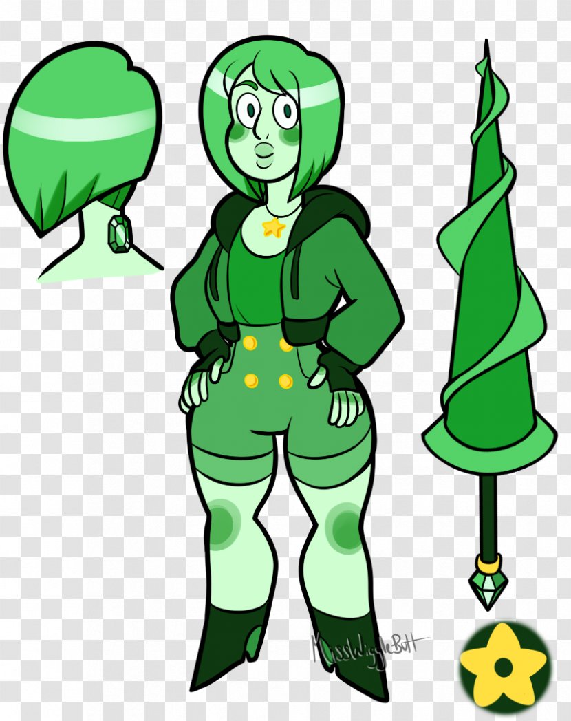 Emerald Gemstone Green Rose Quartz Drawing - Fictional Character - Gem Transparent PNG