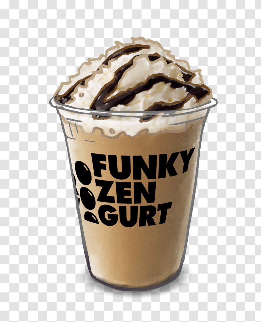 Sundae Caffè Mocha Milkshake Frozen Yogurt Frappé Coffee - Chocolate Ice Cream Transparent PNG
