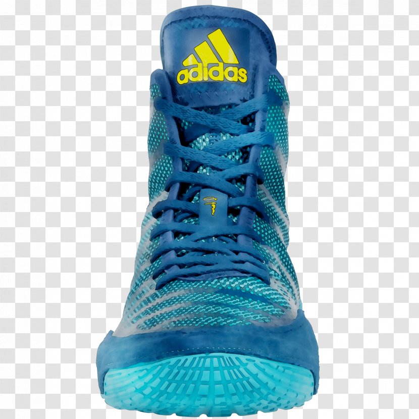 Adidas Men's Adizero Varner Wrestling Shoes Sneakers Blue - Aqua Transparent PNG