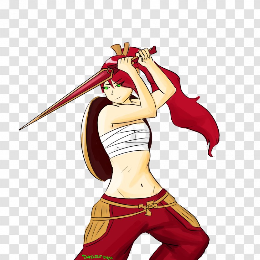 Illustration Maroon Costume Legendary Creature Animated Cartoon - Fictional Character - Erza Scarlet Transparent PNG