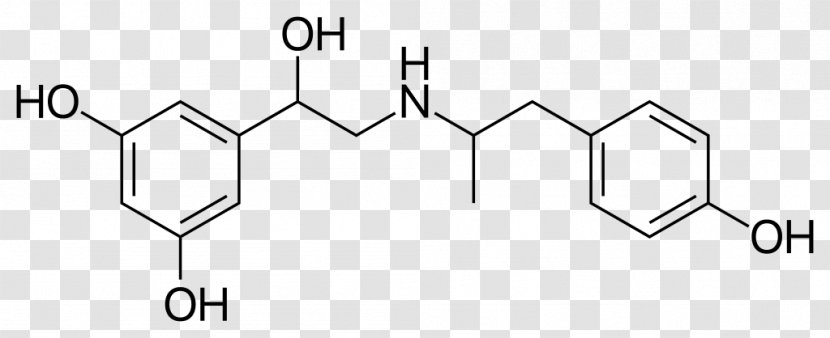 Panthenol Acetylcholine Molecule Amino Acid Phenylephrine - Black And White - Fenoterol Transparent PNG