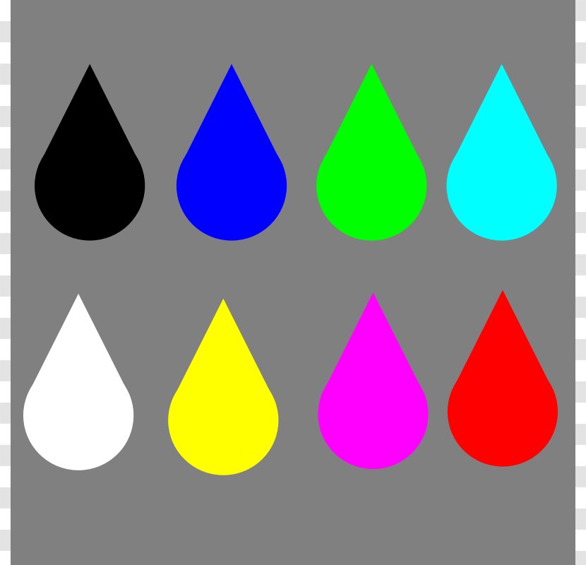 Color Clip Art - Coloring Book - Cartoon Water Drops Transparent PNG