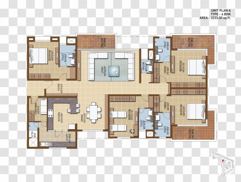Floor Plan House Apartment Campervans - Duplex - Furniture Transparent PNG