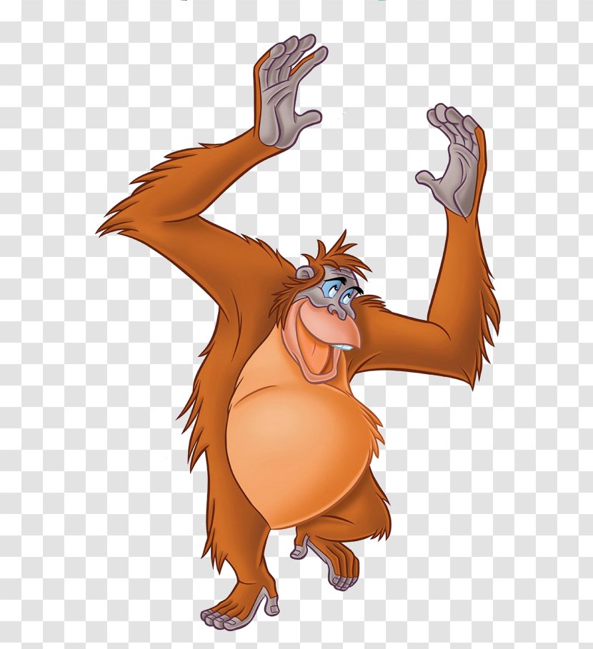 King Louie Shere Khan Baloo Mowgli Pixar - Beak - Orange Transparent PNG