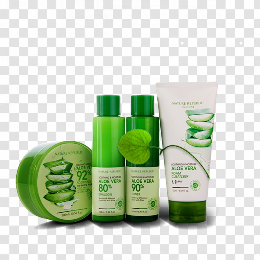 Aloe Vera Lotion Cream Gel Skin Care - Plant - Whitening Freckle Transparent PNG