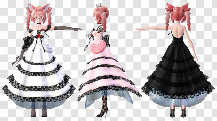 Hatsune Miku Dress MikuMikuDance Clothing Lace - Heart - Animtree Transparent PNG