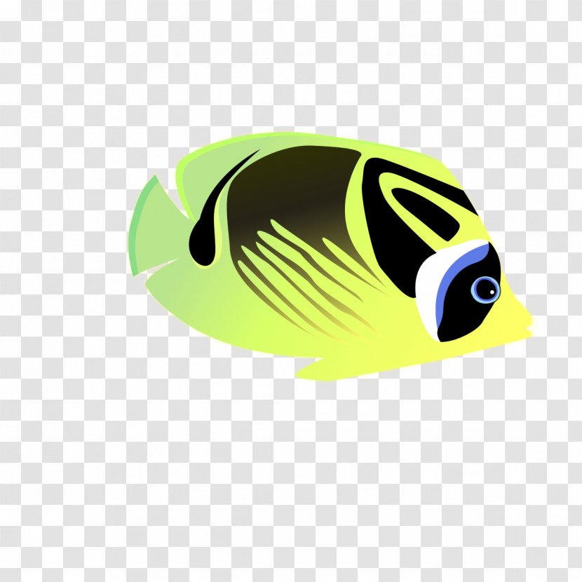 Fish Cartoon - Green - Swimming Transparent PNG