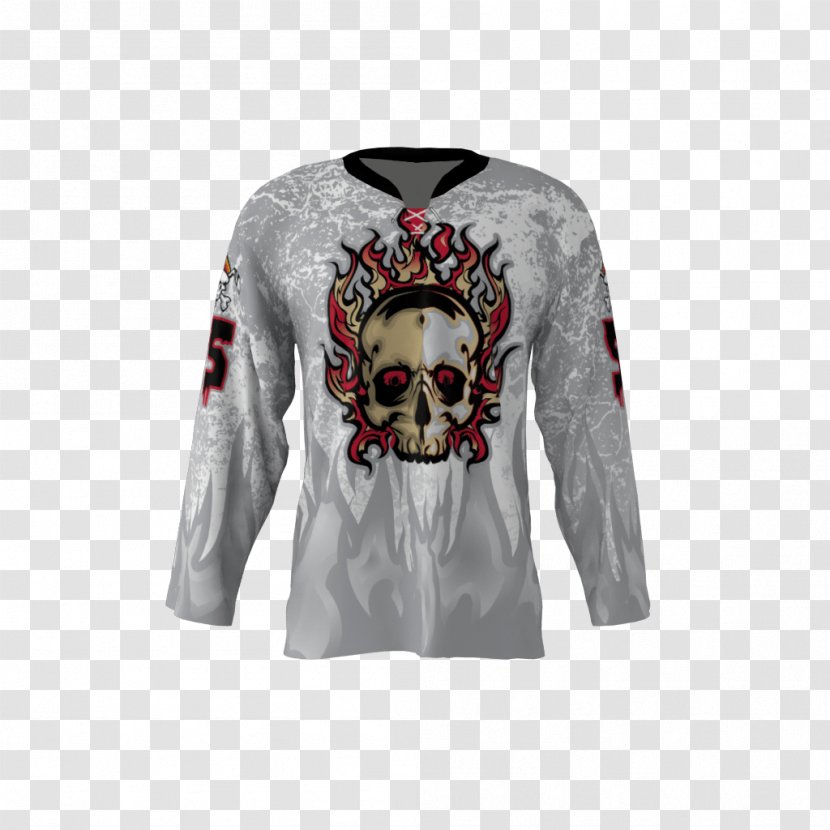 Sleeve T-shirt Hockey Jersey Sweater - Dye Transparent PNG