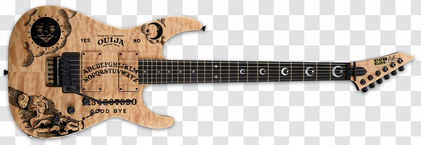 ESP Kirk Hammett Guitars Electric Guitar Guitarist - Flower Transparent PNG