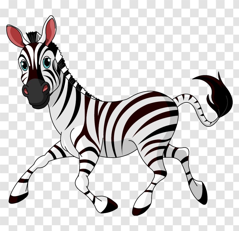 Drawing Royalty-free Clip Art - Quagga - Cartoon Zebra Transparent PNG