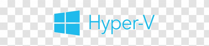 Hyper-V Logo Windows 10 Font Microsoft - Blue Transparent PNG