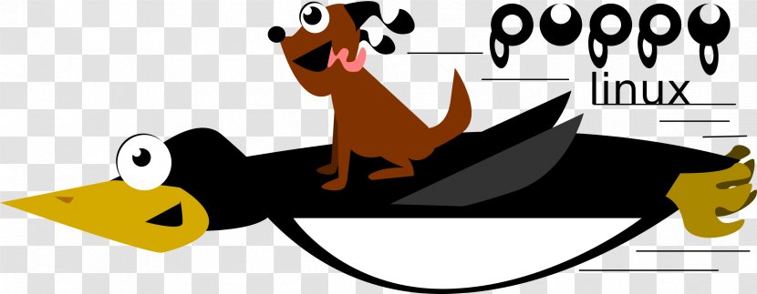 Puppy Linux Tux Clip Art - Vertebrate Transparent PNG