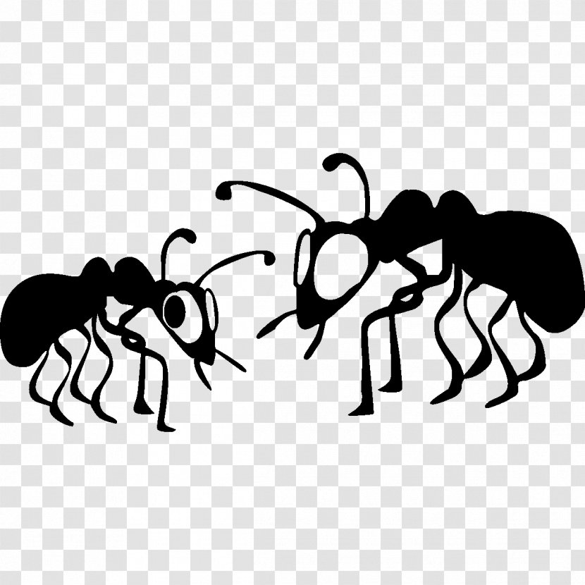 Ant Clip Art - Black And White - Ants Transparent PNG