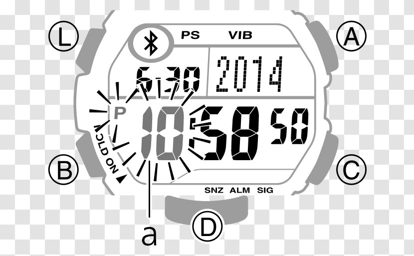 Casio Illuminator Watch Clock Product Manuals - Technology Transparent PNG