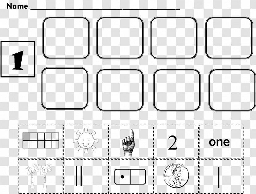 Number Sense Worksheet Kindergarten First Grade TeachersPayTeachers - Frame - Monster Letters Transparent PNG