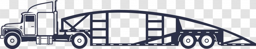 Car Carrier Trailer Drawing Truck Clip Art - Vehicle - Hauler Cliparts Transparent PNG