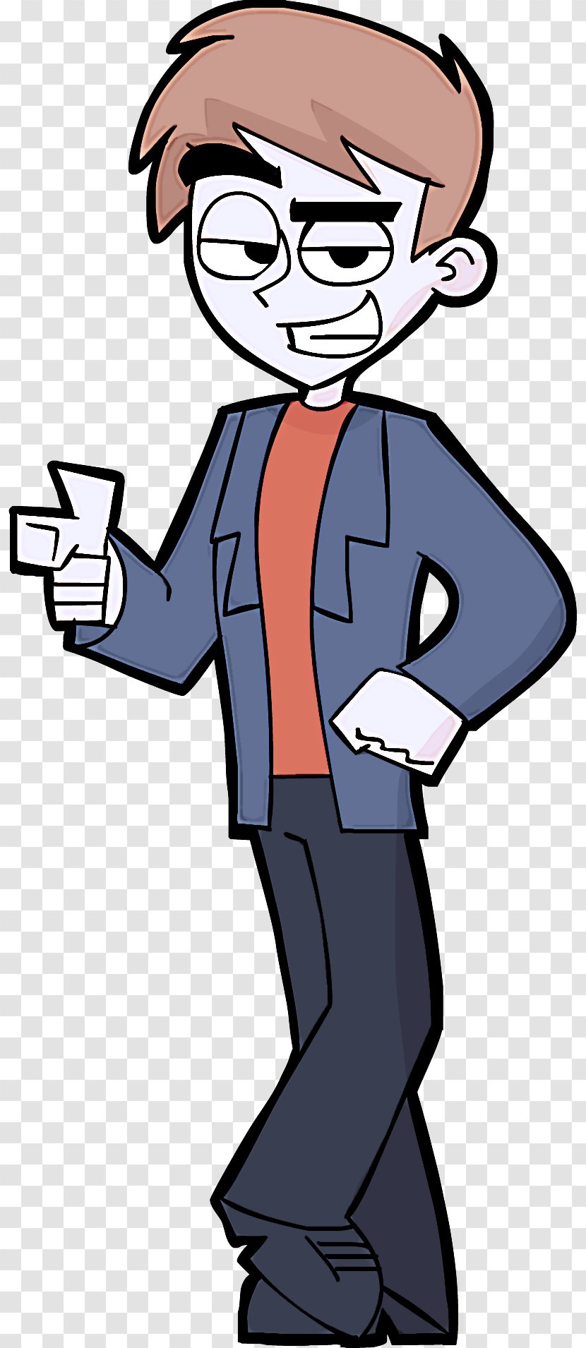 Cartoon Finger Thumb Pleased Gesture - Businessperson Transparent PNG