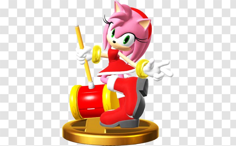 Amy Rose Super Smash Bros. For Nintendo 3DS And Wii U Sonic Advance The Fighters Adventure - Final Transparent PNG