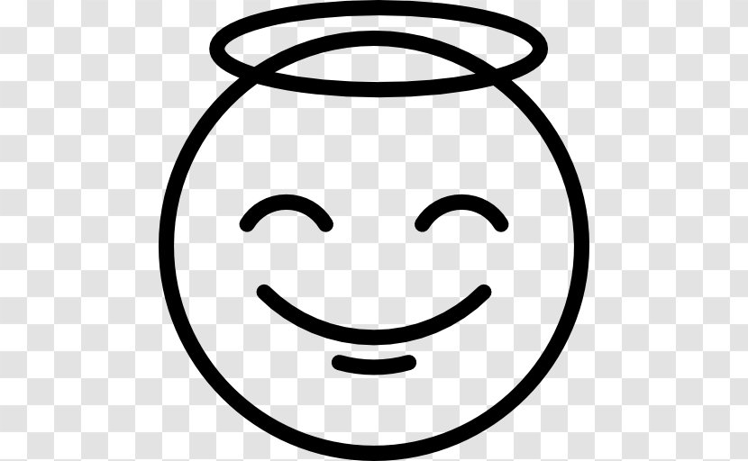 Smiley Emoji Smiling Angel - Face Transparent PNG