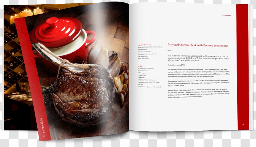 French Cuisine Le Mistral Chilean Menu Beurre Blanc - Brochure Transparent PNG