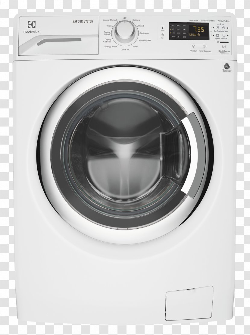 Combo Washer Dryer Clothes Washing Machines Electrolux Home Appliance - Machin Transparent PNG
