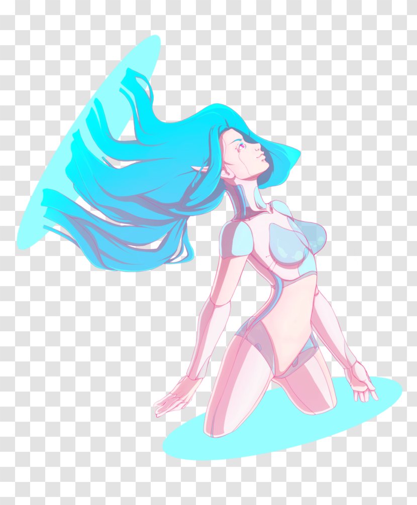 Legendary Creature Fairy Mermaid Art - Heart - Cyborg Transparent PNG