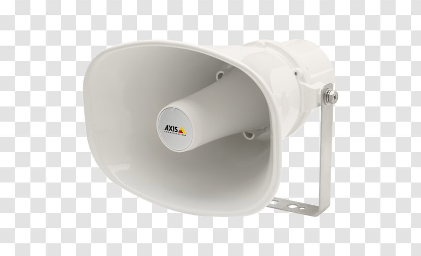 Axis C3003-E Network Horn Speaker 0767-001 Loudspeaker Communications Microphone - Camera Operator Transparent PNG