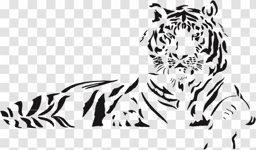 Tiger Animal Carnivora Mammal - Silhouette - Head Transparent PNG