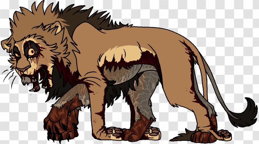 Lion Striped Hyena Spotted Drawing Transparent PNG