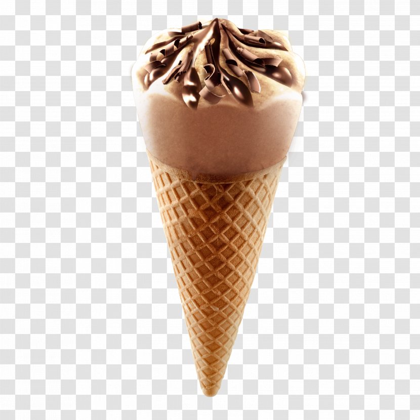 Chocolate Ice Cream Cones Milk Sugar - Syrup Transparent PNG