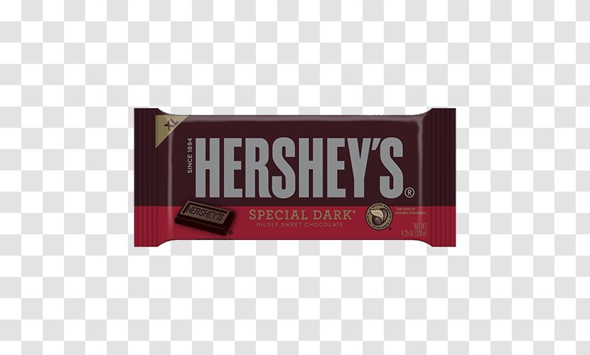 Hershey Bar Chocolate Hershey's Special Dark The Company - Sweetness Transparent PNG