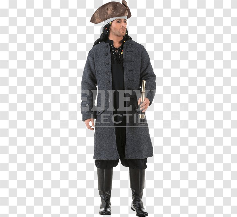 Jack Sparrow Captain Hook Jacket Piracy Coat - Tuxedo - Hat Transparent PNG