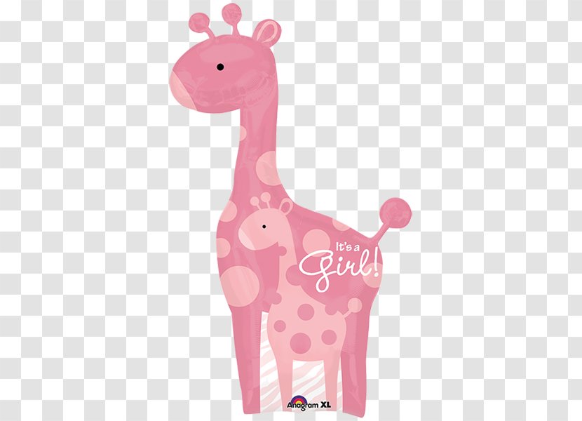 Giraffe Baby Shower Mylar Balloon Infant - Frame Transparent PNG