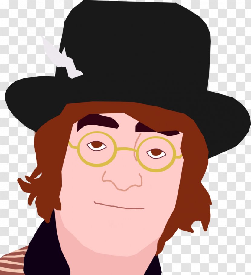 Glasses Nose Cowboy Hat Clip Art - Character - John Lennon Transparent PNG