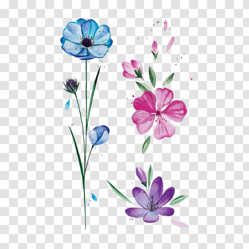 Floral Design Abziehtattoo Flower Petal Transparent PNG