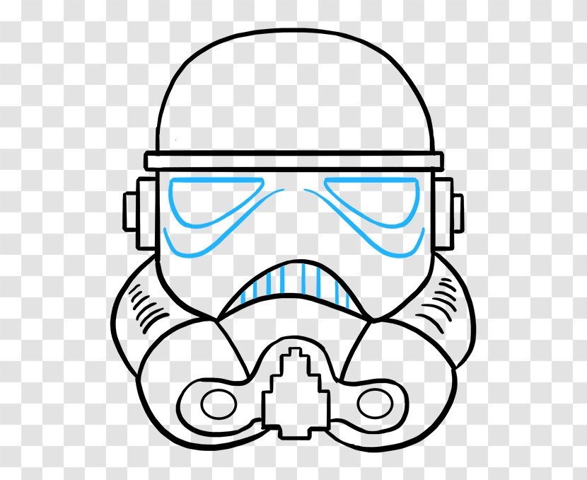 Darth Vader Stormtrooper Drawing Princess Leia Star Wars - Watercolor Transparent PNG