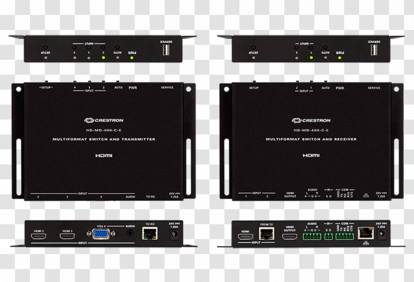 High-definition Television Video Serial Digital Interface Crestron Electronics AV Receiver - Professional Audiovisual Industry - Audio Control Surface Transparent PNG