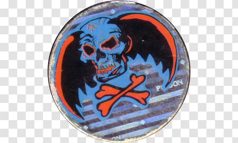 Skull Badge - Shiny Background Transparent PNG