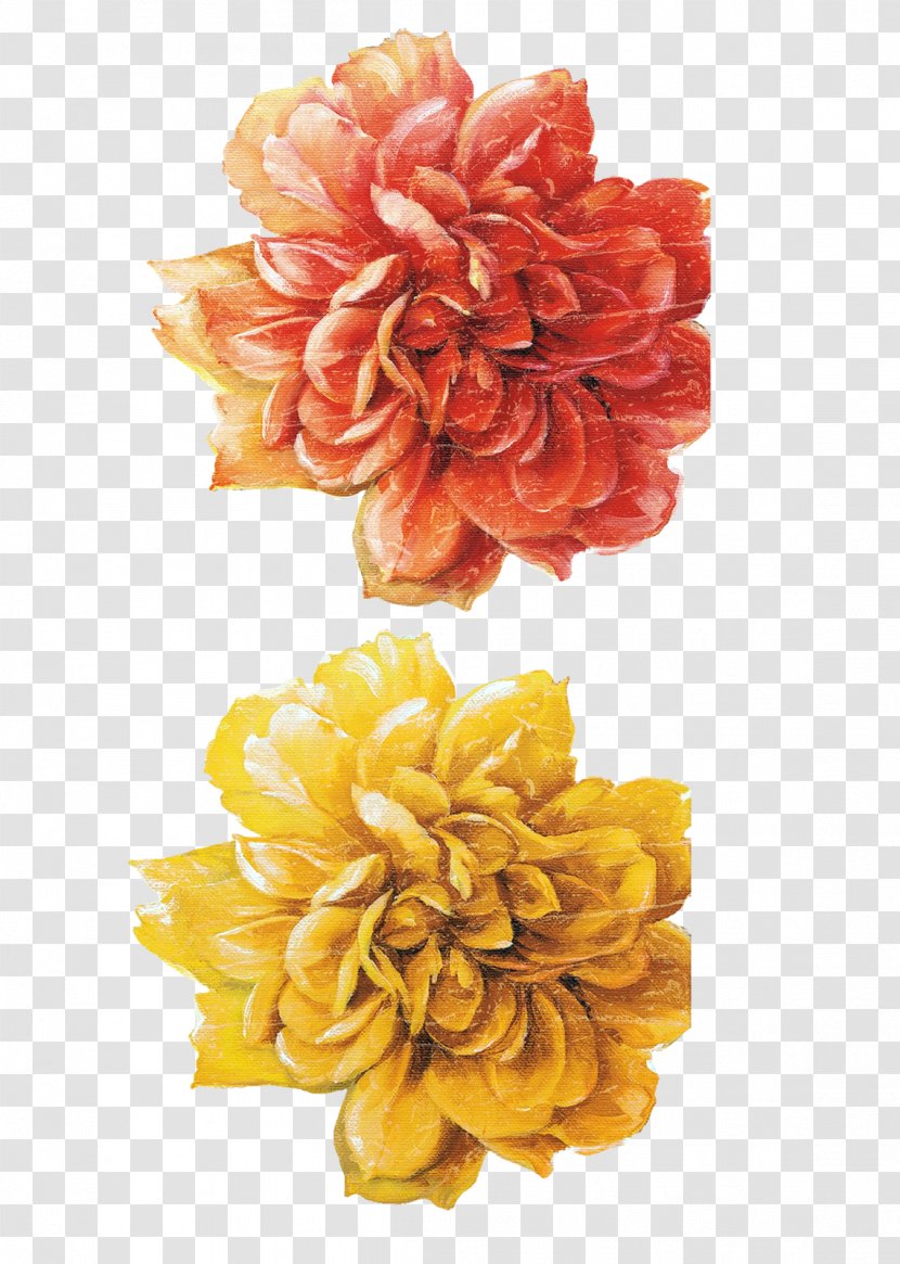Flower Painting Floral Design Decoupage Art - Reprodukce Transparent PNG