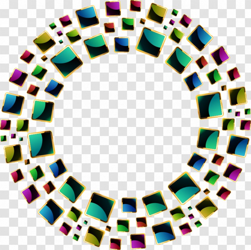 Elk Rapids Kouga Local Municipality Wind Farm Recycling Community - Colorful Abstract Geometric Ring Transparent PNG