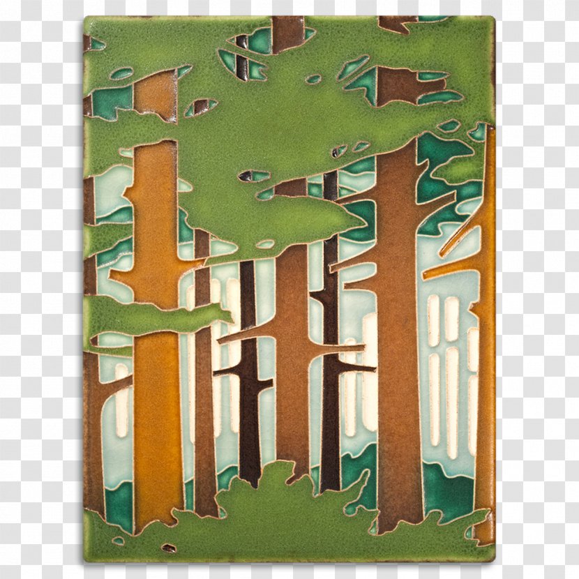 Motawi Tileworks Ceramic Glass Tile Art - Woodland Transparent PNG