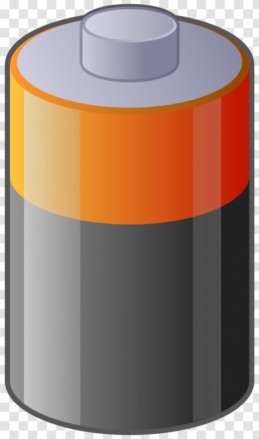 Battery Charger Clip Art - Orange Transparent PNG