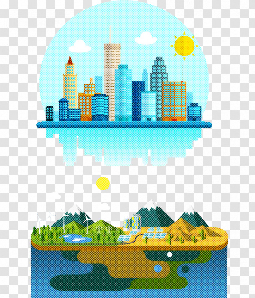 Skyline Silhouette Drawing Architecture High-rise Building Transparent PNG