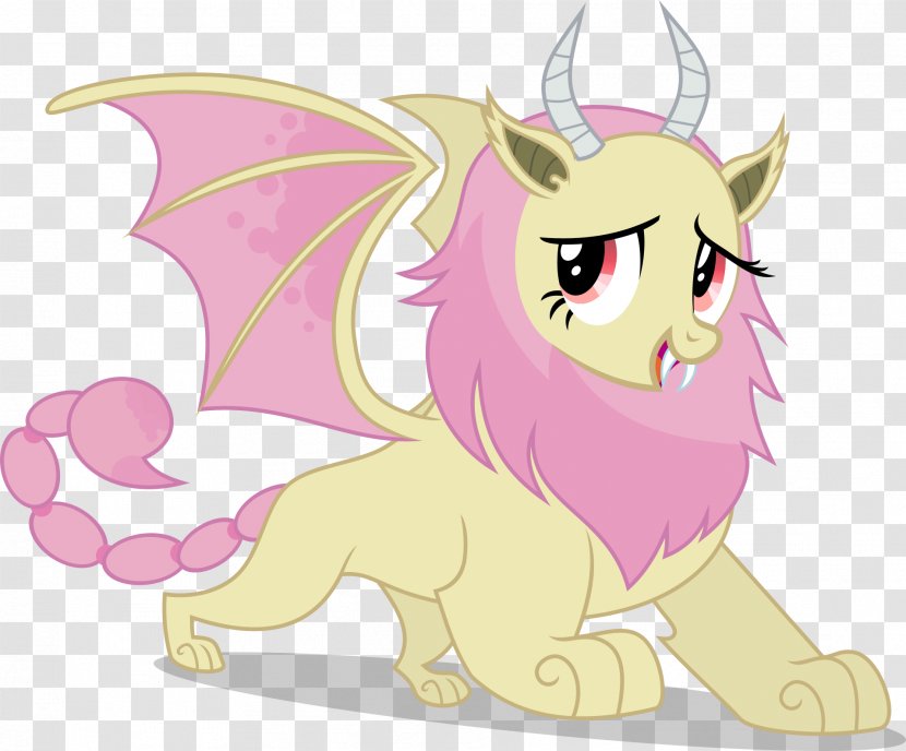 Pony Manticore Fluttershy Lion Horse - Silhouette Transparent PNG