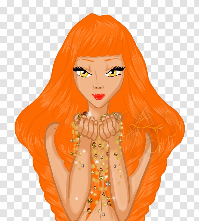 Brown Hair Cartoon Barbie - Tree - God Of Wealth Transparent PNG